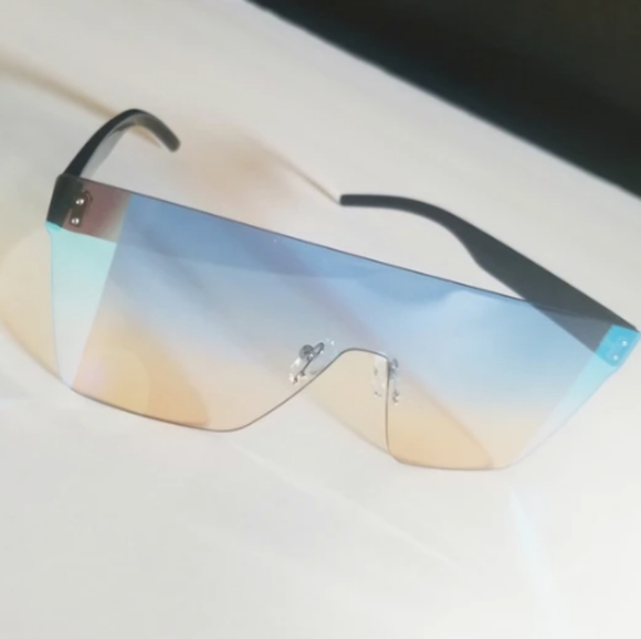 2 tone frameless sunglasses - Picture 4 of 4